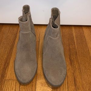 Taupe ankle booties